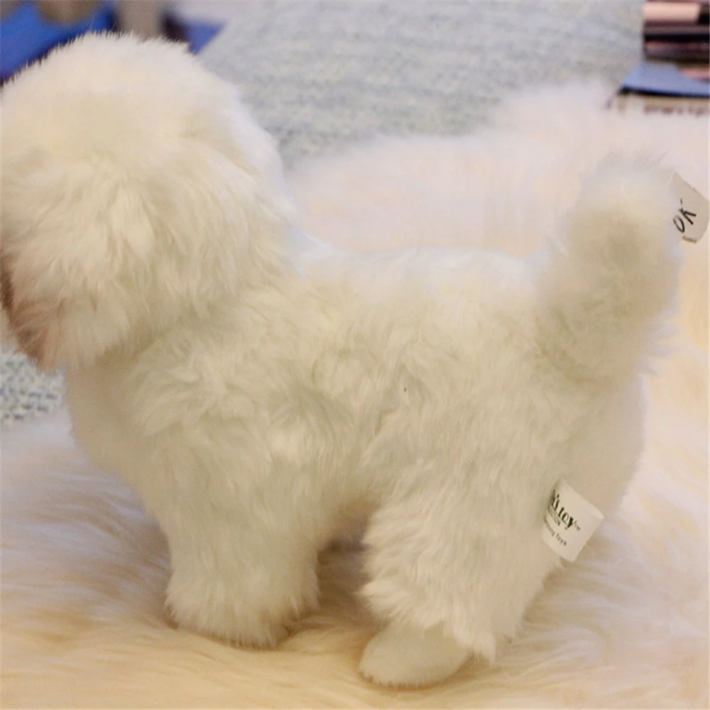 Fancytrader Realistic Simulation Schnauzer Tibetan Mastiff Shepherd Dogs Toys Decoration Doll for Kids 4