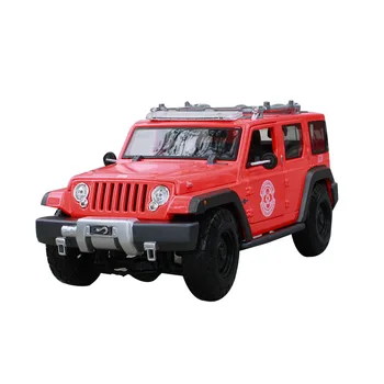 

Maisto 1:18 jeep rescue concept swat red car diecast for police motorcar diecast gift big car models for men collecting 36211