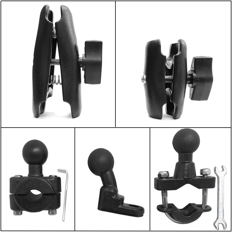 

rail mount w/ 1'' inch ball car headrest , Ball Head GPS Holder Mount Motorcycle Base with 10mm for Gopro Xiaomi for iPhone