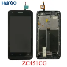 

100% TESTED 4.5" LCD Display For Asus Zenfone C ZC451CG Z007 TELA Matrix Touch Screen Digitizer Assembly with Frame Replacement
