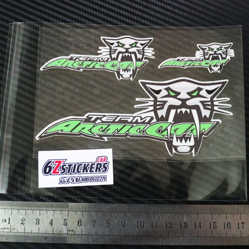 

sixsub ARCTIC CAT Team X SINGLE vehicle decal, trailer and window sticker graphic Reflective X3