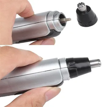 

Hot selling nose hair Trimmer for men Cleaner MGJ-09 Personal care Shaving tools Battery stainless steel blade Super Quiet