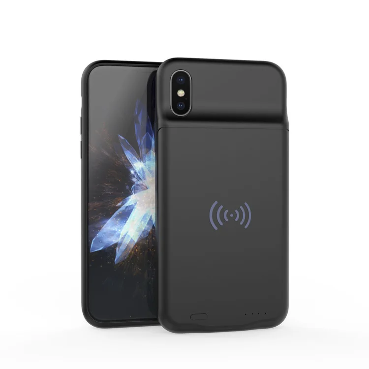 

3600mah battery case Wireless charging For iphone X External Power Back Pack Battery Charger Adapter Case Cover