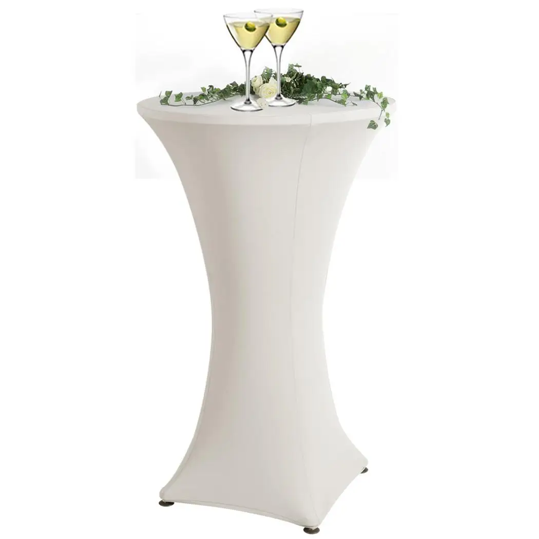 

Cover Solid Table Cloth Bar Stretch Event Party Homdox Cocktail Colors Tableware 4 Wedding Decor