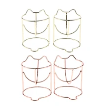 2x милый Металлический Макияж пудра Puff Дисплей Стенд держатель яйцо губка Организатор сушки полка