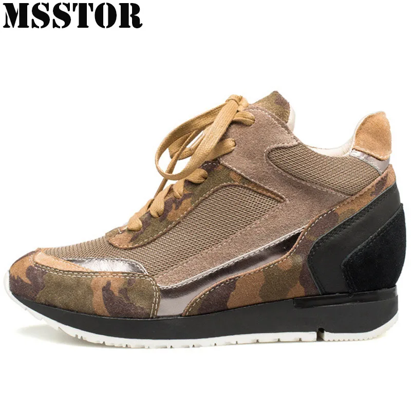 

MSSTOR Fall2018 Womens Run Running Shoes Height Increasing Winter Sneakers For Women Outdoor Athletic Walking Ladies Sneakers