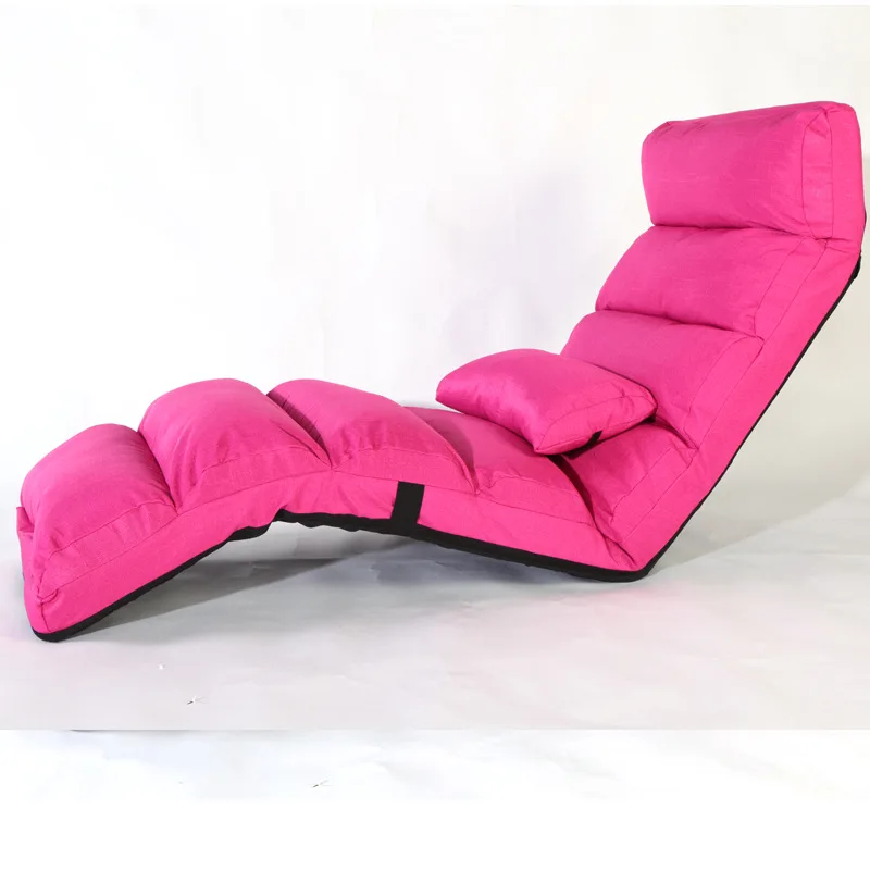 Ленивый диван Релаксация раскладная кровать многофункциональная Ткань Диван lounge пол стул японский кресло beanbag балкон стулья для спальни - Цвет: D1