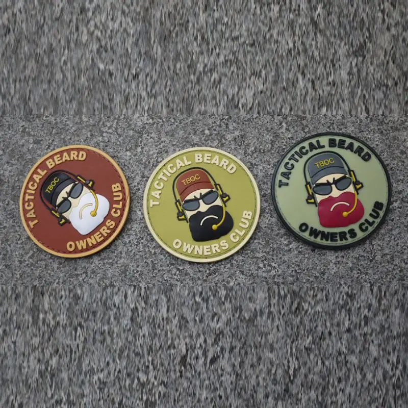 

Hot!! Outdoor Hunting Permit Tactical Patch Biker Iron On Morale Patch Mustache Embroidered Patches Rn