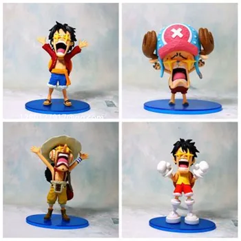 

ONE PIECE Monkey D. Luffy Tony Tony Chopper Usopp The Stars Eye The Straw Hat Pirates WCF PVC Action Figure Toy BOX Q222