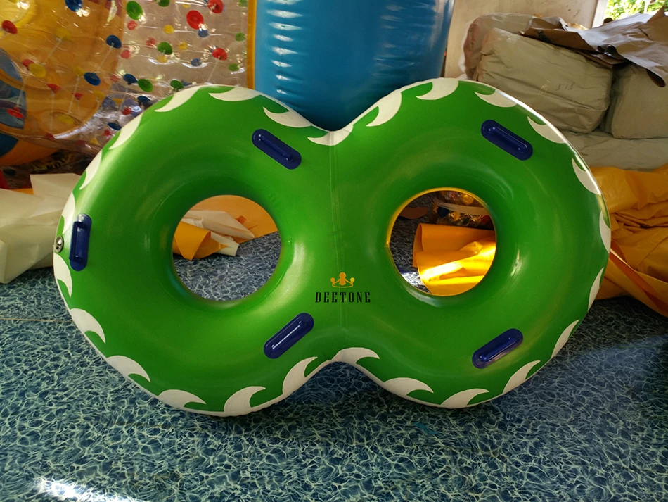 0,6 mmpvc надувной круг для плавания спасательный буй аквапарк водная горка двойной круг для воды