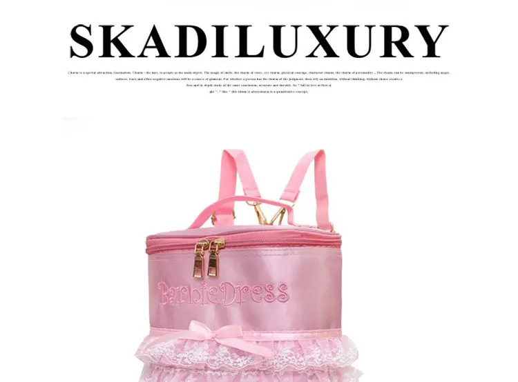 Детский рюкзак для танцев сумки для танцев ленты с вышивкой для девочек розовый балет мешок малышей Симпатичные Сумка для дискотеки для