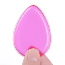 1Pc Jelly Powder Puff Waterdrop Silicone Gel Sponge Blue Pink Cosmetic Foundation BB Cream Makeup Tool