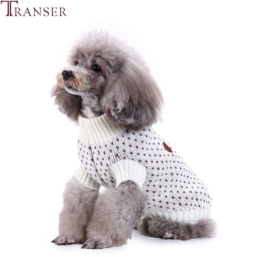 Прямая поставка, свитер для маленькой собаки, с рисунком Большой лапы, с высоким воротником, одежда для собак, трикотаж, зимнее пальто для домашних животных 80907