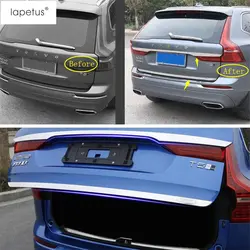 Lapetus аксессуары для VOLVO XC60 2018 2019 задний багажник крышка багажника отделкой хэтчбек двери литая ручка загрузки Гарнир Полосы