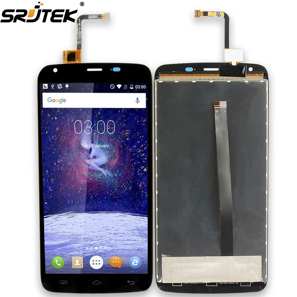 

Srjtek For Doogee T6 LCD Display + Touch Screen Digitizer Assembly 1280x720 Replacement Parts For Doogee T 6 Black