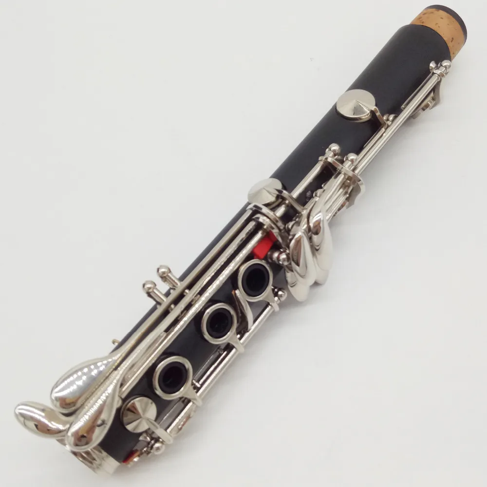 Music Fancier Club Student Clarinets Bb MFCCL-255 Matte ABS Resin Bakelite Clarinet Mouthpiece 4C Included Case + Reeds