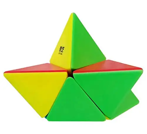 Кубер скорость Qiyi Пирамида stickerless speed Cube Qiyi 2x2 куб головоломка