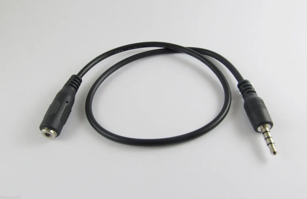 

1pcs 3.5mm Male To Female M/F Stereo Audio Headphone Aux Extension Cable Cord Nickel 43cm