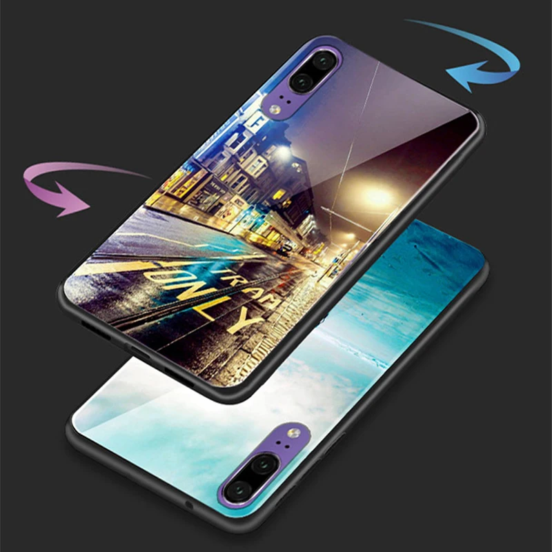 Закаленное Стекло чехол для Huawei p20 pro защитные чехлы CLT AL01 coque крышка fundas| |
