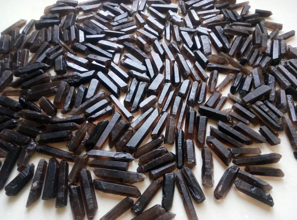 

1 LB Лот натуральный дымчатый кварцевый кристалл точки палочка Дымчатая