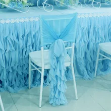 100 шт предварительно завязанная скрученная накидка для стула Декор-Покрытие Свадебные украшения
