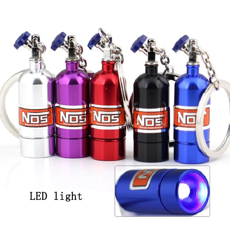 

NOS keychain key ring led light key chain key holder aluminium alloy car key chain portachiavi chaveiro llaveros hombre