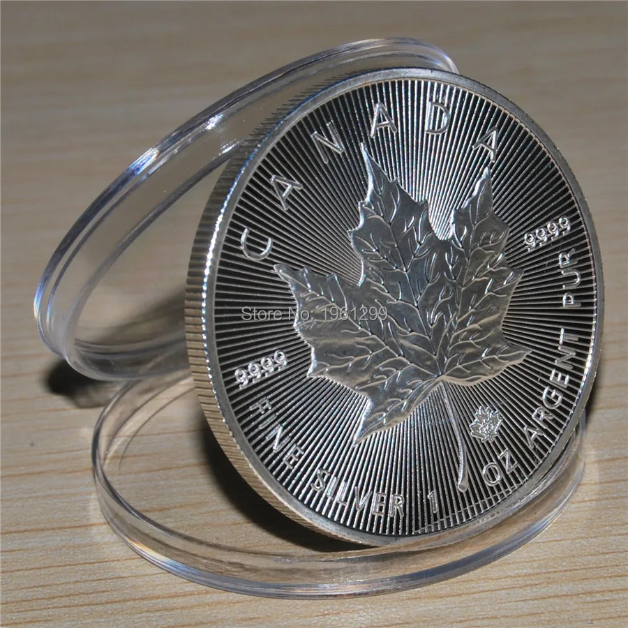16 Canada Silver Maple Leaf 1 Oz 5 Coins Coin Slabs Silver Coins Cheapcoin Net Aliexpress