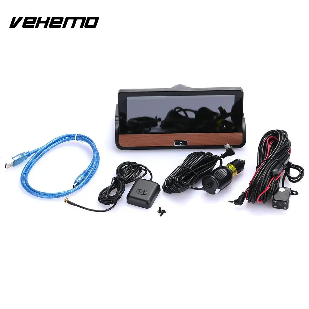 

Vehemo 7inch DVR Camera G Sensor GPS Navigator DVR Car GPS for Touch Screen WIFI Cyclic Recording for 1+16G