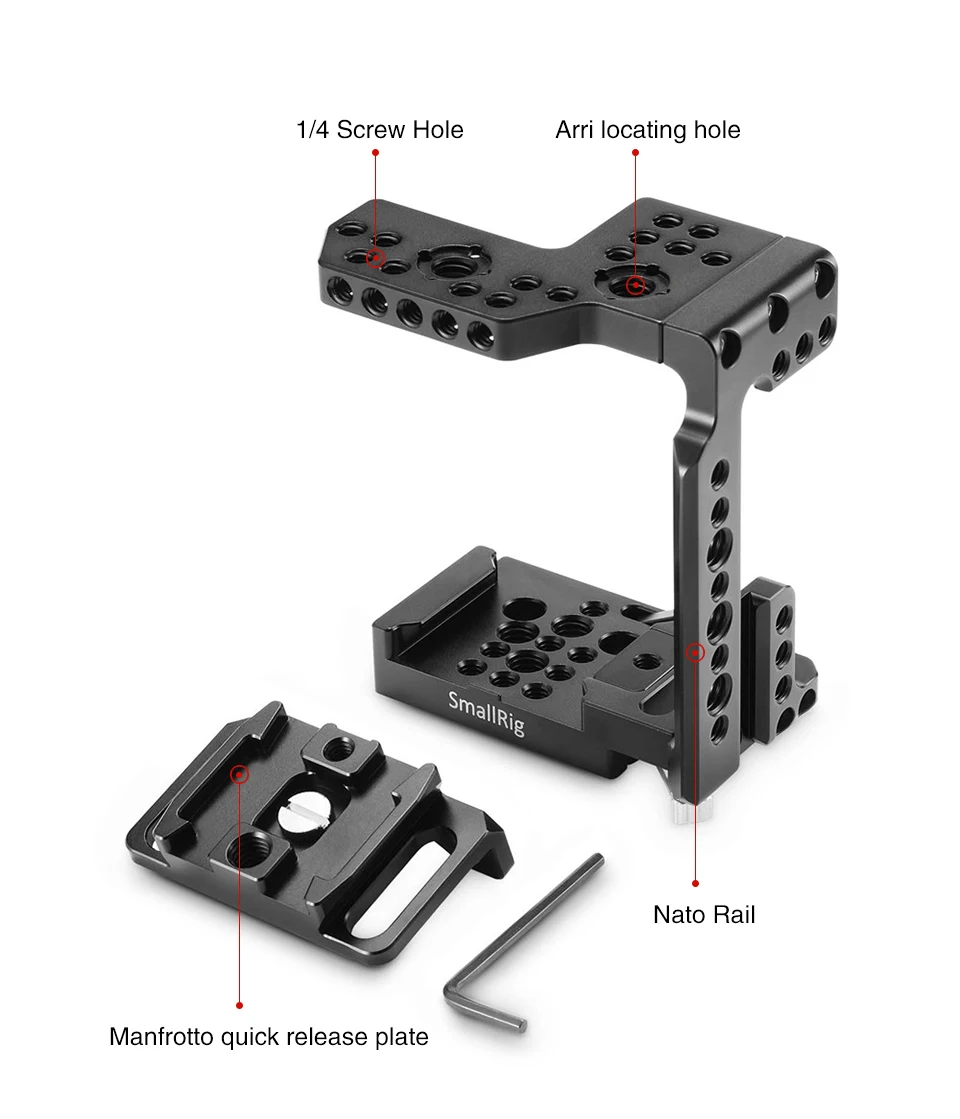 SmallRig DSLR камера A7M3 A7M2 клетка Quick Release Половина Клетка ж/Manfrotto пластина для sony A7RIII/A7III/A7II/A7RII/A7S II