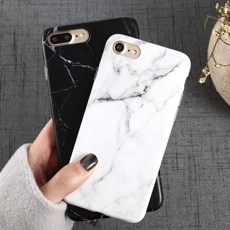 Роскошный чехол для телефона с мраморным узором iphone 6S 7 8 Plus XS XR Max черный