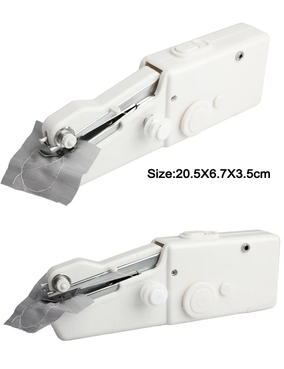 High quality Useful Portable needlework Cordless Mini Hand-Held Clothes Fabrics Home Sewing Machine