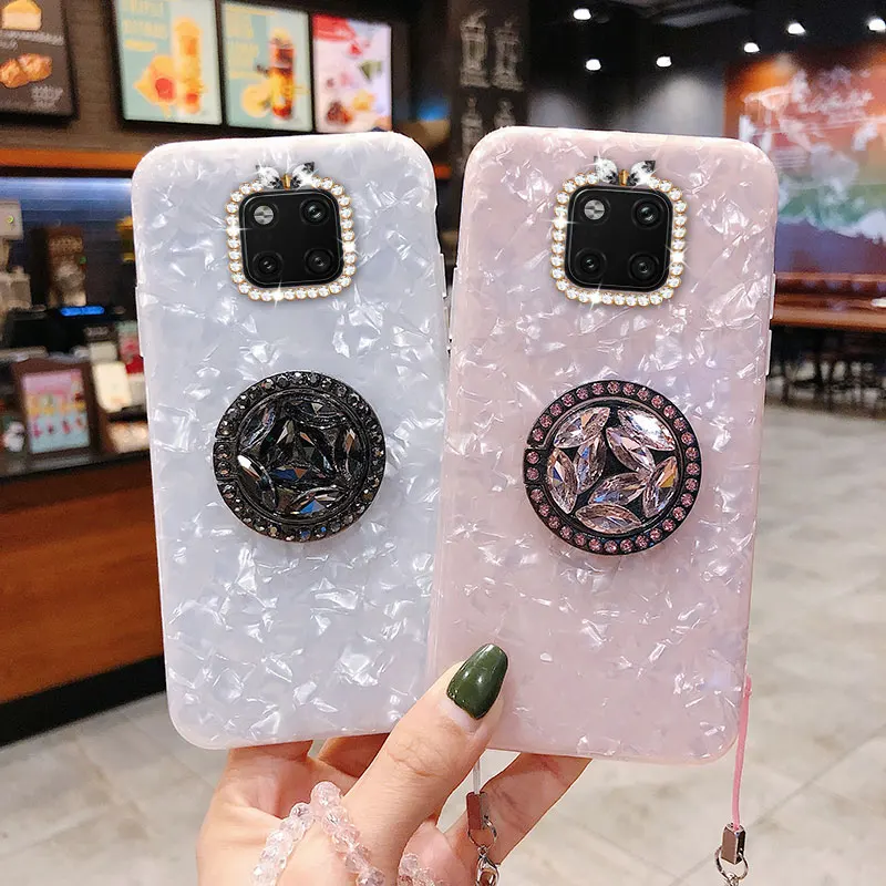 

Glitter Phone Case For Huawei mate 8 9 Diamond Bracelet Shell Pattern Cases For Huawei mate 9 Pro Soft Silicone Back Cover