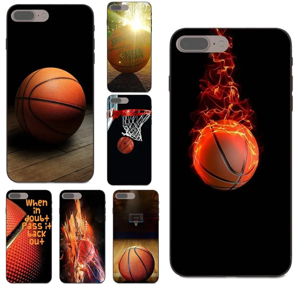 Для Apple iPhone 4 4S 5 5S SE 6 6S 7 8 Plus X XS Max XR TPU Модный Оригинальный баскетбольный мяч