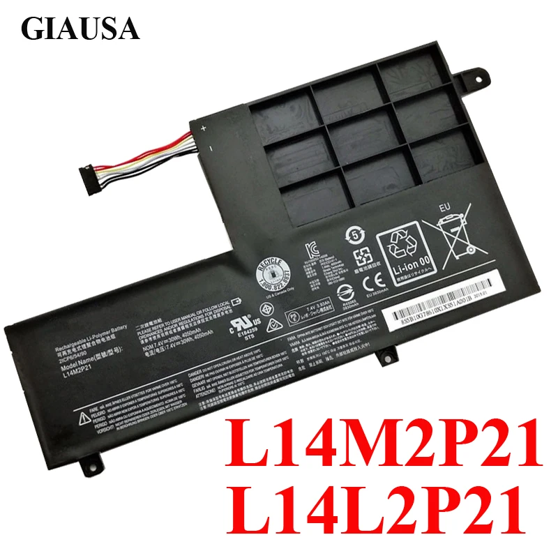 Аккумулятор L14L2P21 L14M2P21 для Lenovo ldeapad 300s S41 S4175 | Компьютеры и офис
