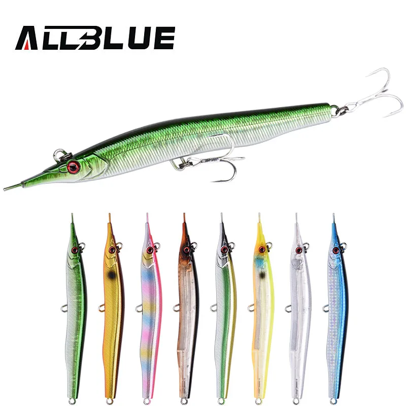ALLBLUE Needlefish إغراء إبرة عصا الصيد إغراء 133 مللي متر/30g غرق قلم 3D عيون الاصطناعي الطعم طعم صيد سمك ذنب البحر ALLBLUE Needlefish إغراء إبرة عصا الصيد إغراء 133 مللي متر/30g غرق قلم 3D عيون الاصطناعي الطعم طعم صيد سمك ذنب البحر