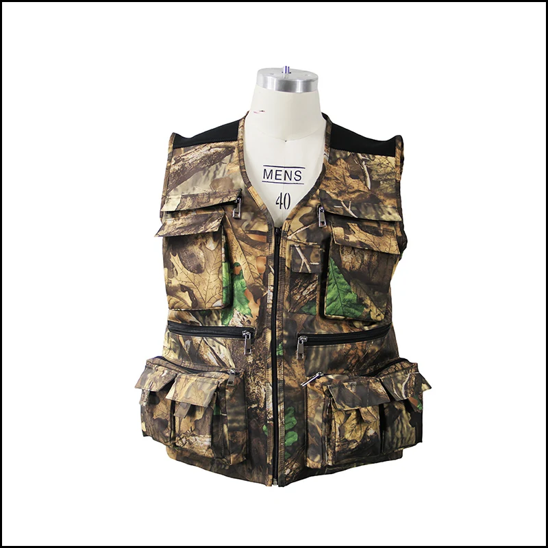 Waterproof and Breathable Fishing Vest, Camo Hunting Vest, Men's