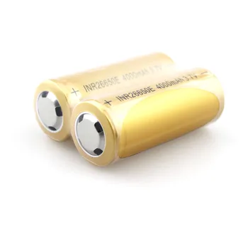 

INR26650E 4000mAh 3.7V 26650 Li-ion Rechargeable Battery Power Source for LED Flashlight (1 Pair)