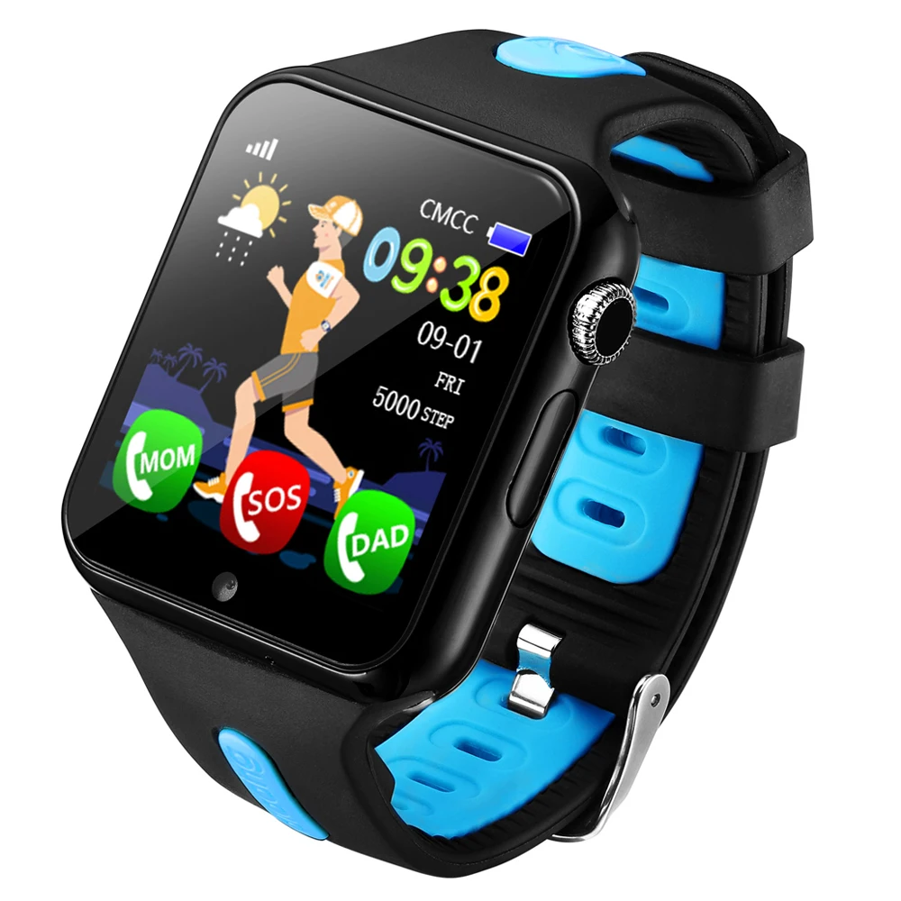 V5 Children GPS Smart Watch With Camera Facebook Emergency Security Anti Lost SOS For ISO Android waterproof baby | Электроника