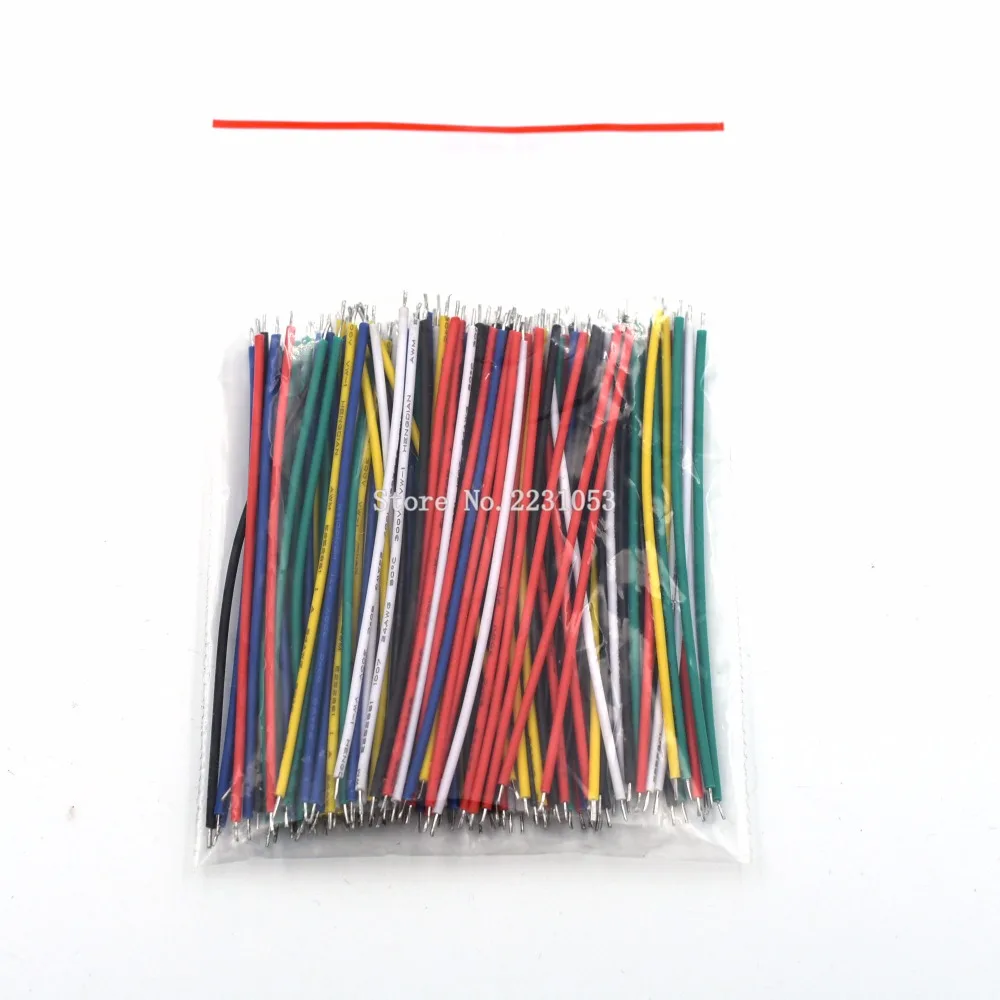 120 шт. UL1007 24AWG макетная плата соединительный кабель комплект проводов 8 см Fly Перемычка провода кабель оловянные проводящие провода 5 цветов кабель для пайки ПП