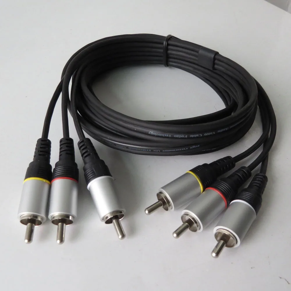 1 50 метров 3RCA штекер Штекер Аудио Композитный кабель удлинитель|Кабели VGA| |