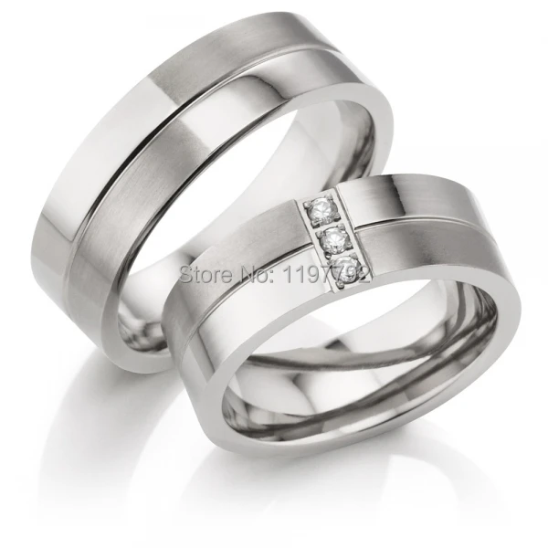 high end custom made silver color europe western engagement wedding bands promise ring sets for couples - Custom Made Wedding Rings high end custom made silver color europe western engagement wedding bands promise ring sets for couples - Custom Made Wedding Rings