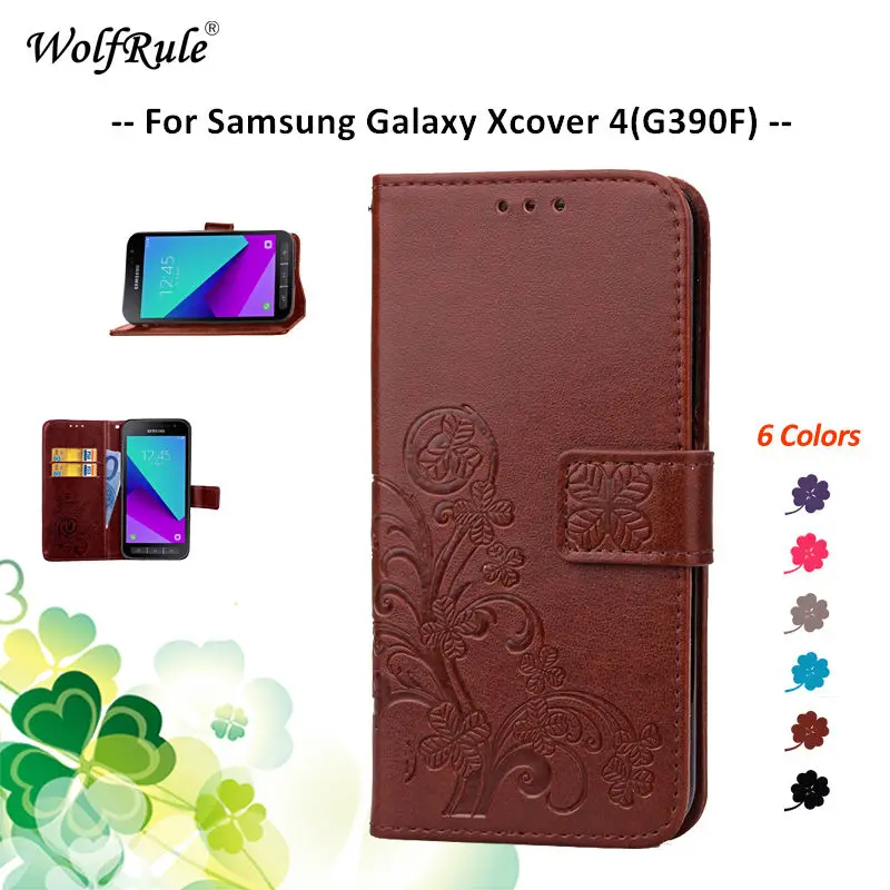 Чехол для Samsung Galaxy Xcover 4 откидной Чехол-Кошелек из искусственной кожи чехол-бампер