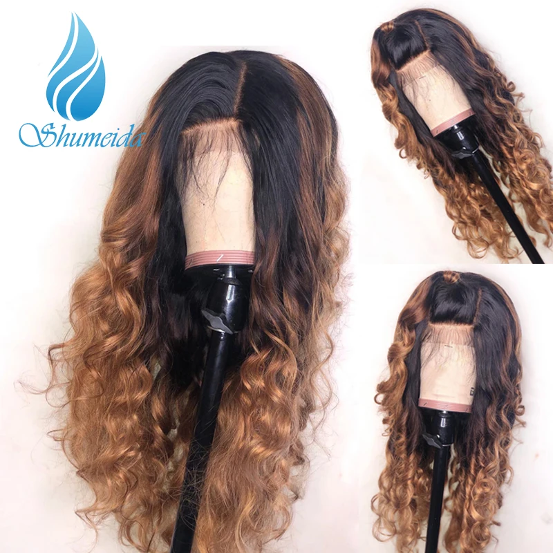 

SHUMEIDA Brazilian Hair Loose Curly 13x3 Lace Front Wigs with Baby Hair 130% Density Remy Human Hair Wigs 13x6 Lace front Wigs