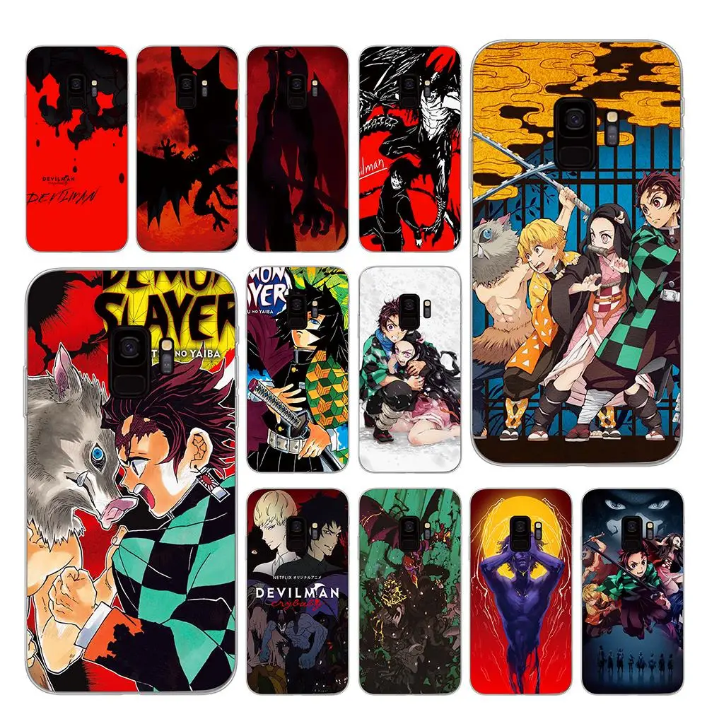

Demon Slayer and Devilman Comic Phone Case for Samsung Galaxy S10 S10E S8 Plus S6 S7 Edge S9 S10e Plus Cover