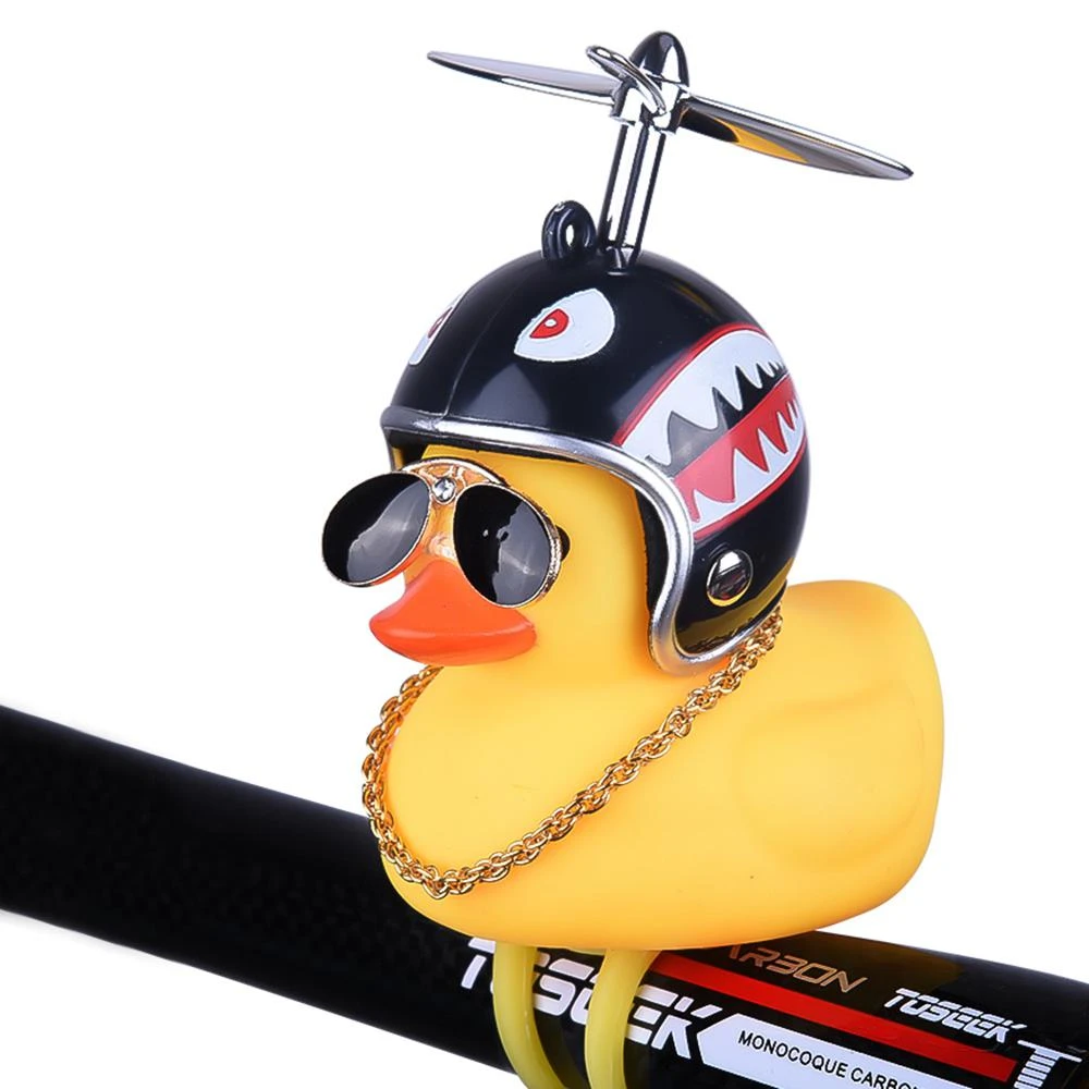 Little Yellow Duck Helmet Motorcycle Outer Windbreaking Duck Bike