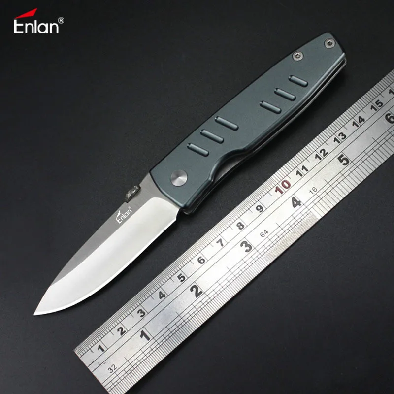 Enlan M013 Folding Knife 8Cr13Mov Blade Aluminum Handle Outdoor