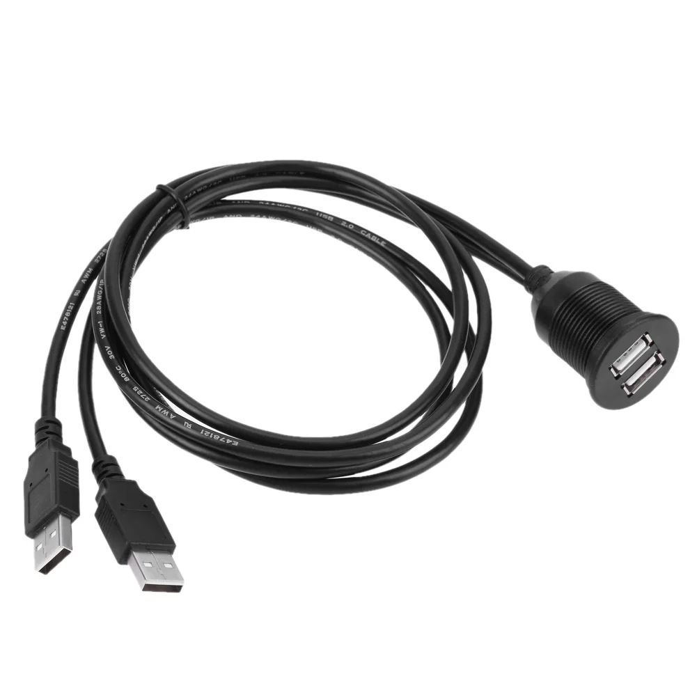 Кабель удлинитель с двумя USB разъемами 1 м|usb cable for car|usb car cableusb flush mount |
