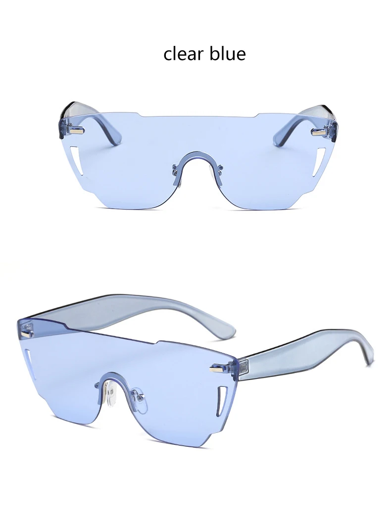 Candy Color Sunglasses Flat Top Rimless Sunglasses HTB1krRoRXXXXXbUaXXXq6xXFXXXm - Candy Color Sunglasses Flat Top Rimless Sunglasses