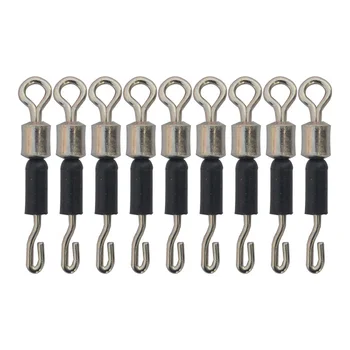 

Tippet Line Quick Change Swivels 20pcs/lot Small Q Shape Fishing Swivel Connector Rolling Quick Change Swivels