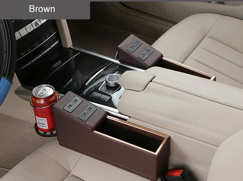 Автомобильные принадлежности, Вшитая коробка для хранения, многофункциональная автомобильная внутренняя коробка для хранения, коробка для хранения USB